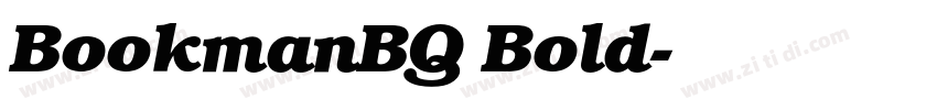 BookmanBQ Bold字体转换